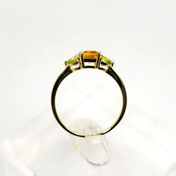 14k Filled Citrine & Peridot Ring - Picture 6 of 12